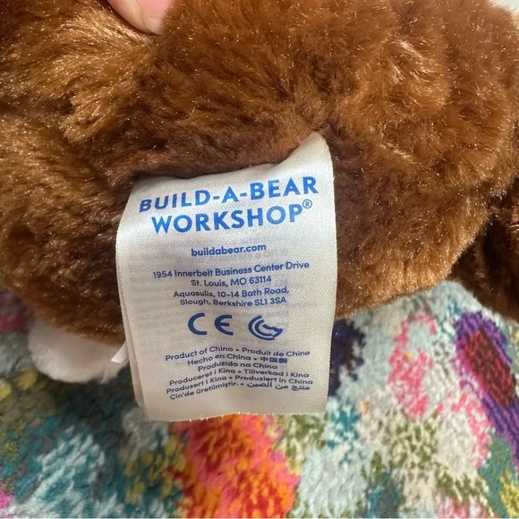 Cocoa Cream Build-A-Bear Plush Bunny spots on tummy and a loose thread see pics - Picture 6 of 8